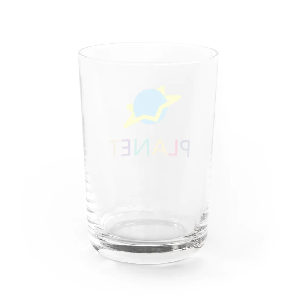 PLANET公式グッズのPLANET Water Glass :back