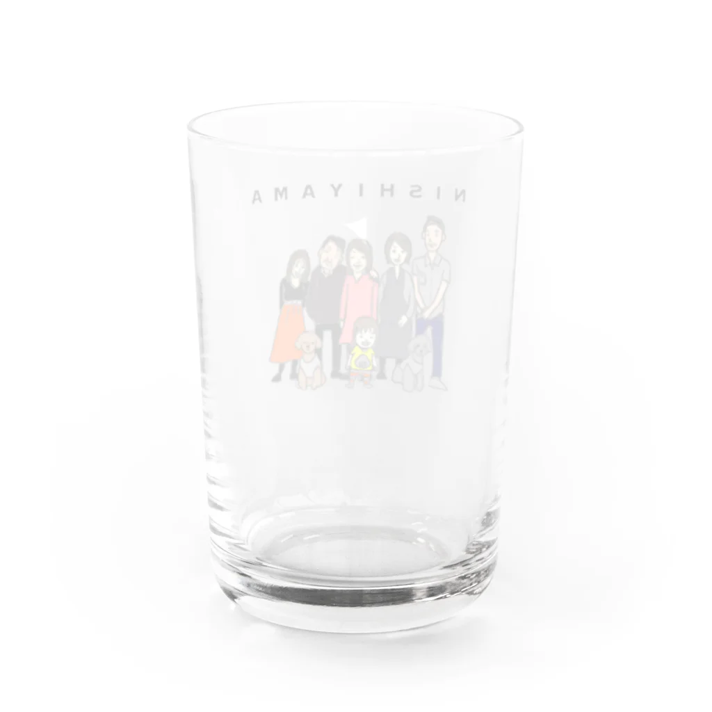 kasu_illustのNishiyamafam Water Glass :back