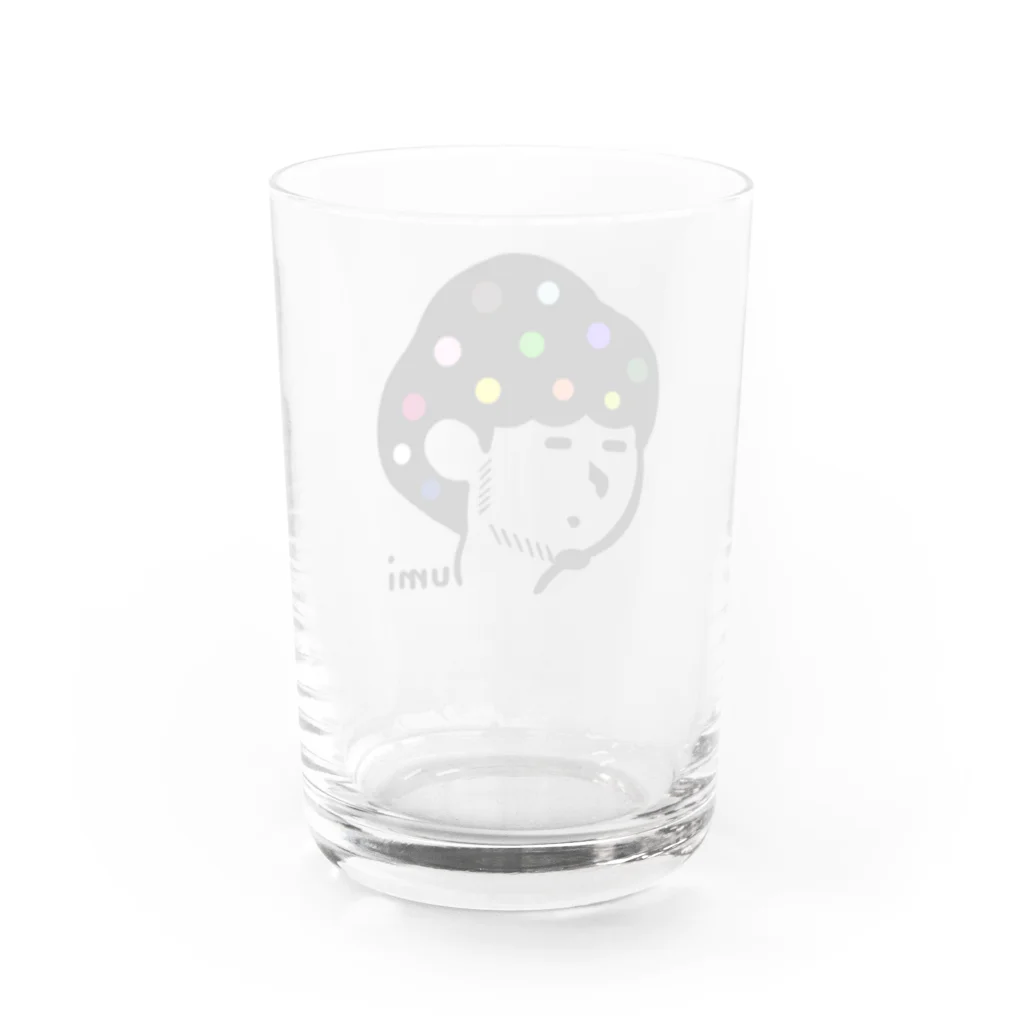 すみたろう。ショップのゆるすみグラス　ソロ Water Glass :back