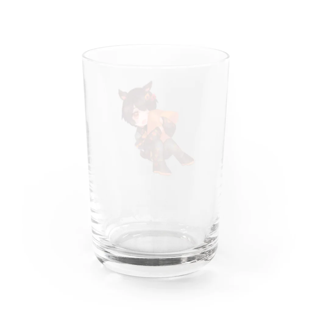 微睡みのデフォルメおねむ睡 Water Glass :back