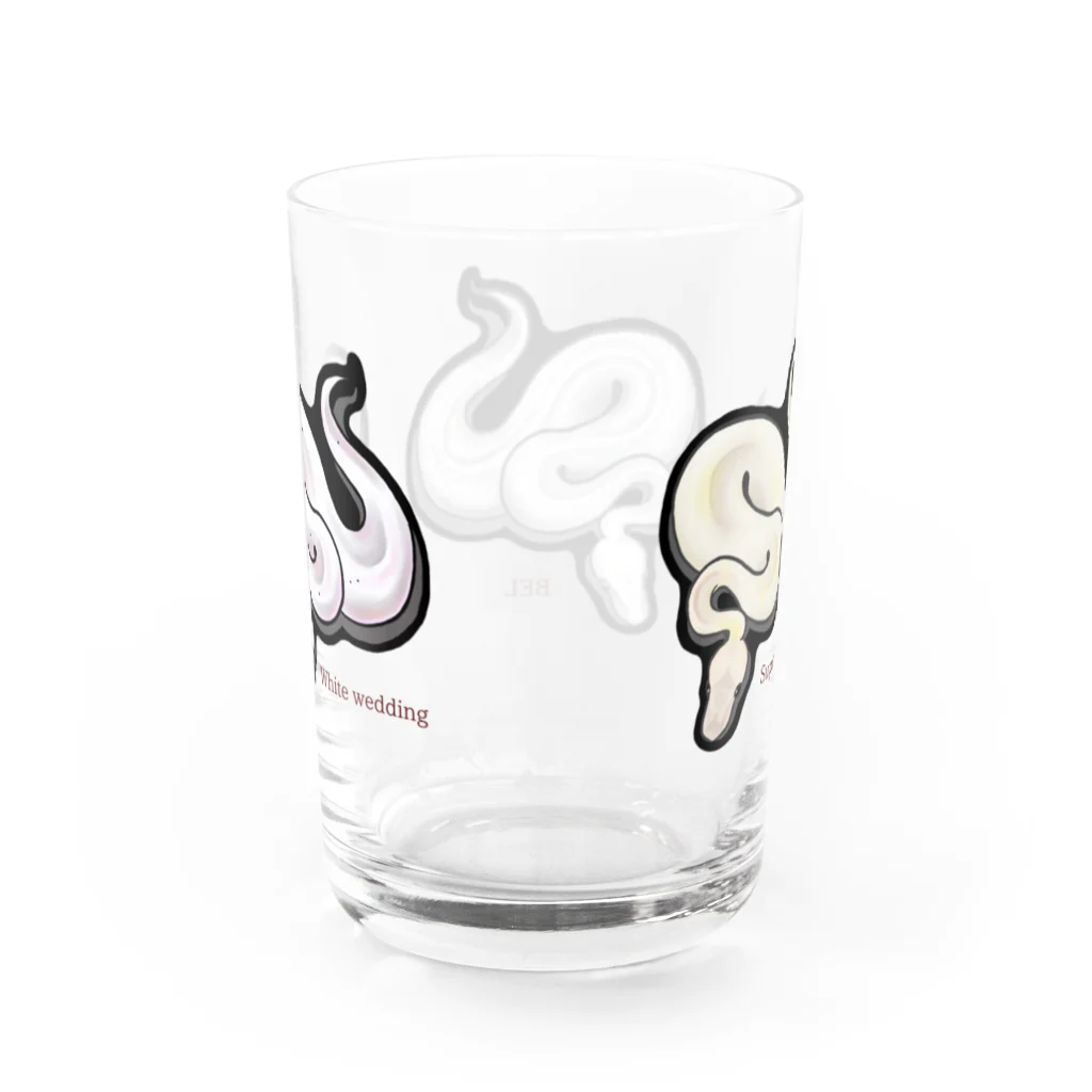 and-Rの白蛇トリオ（14-23-44） Water Glass :back