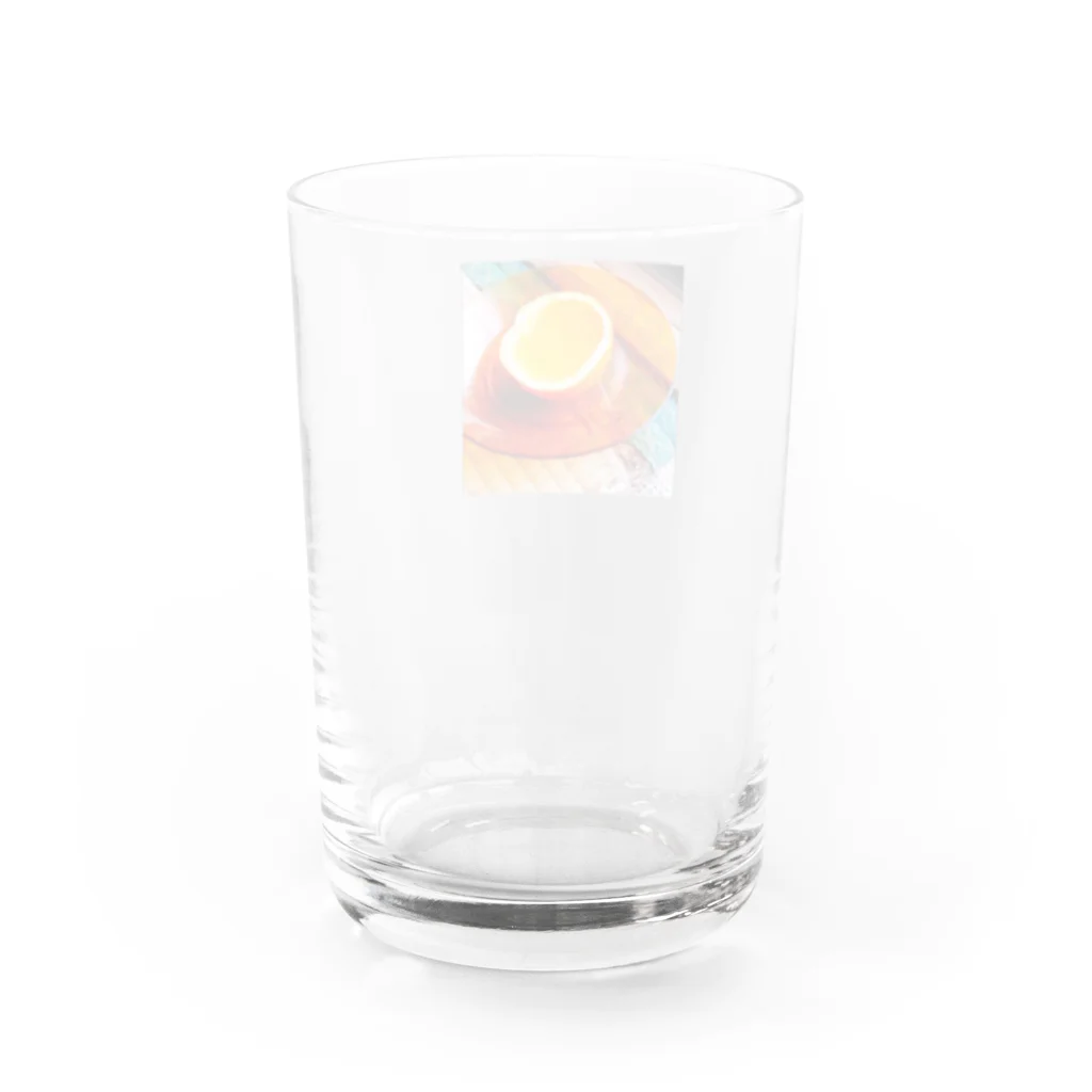 マジレスマシーンの昭和 みかんゼリー Water Glass :back