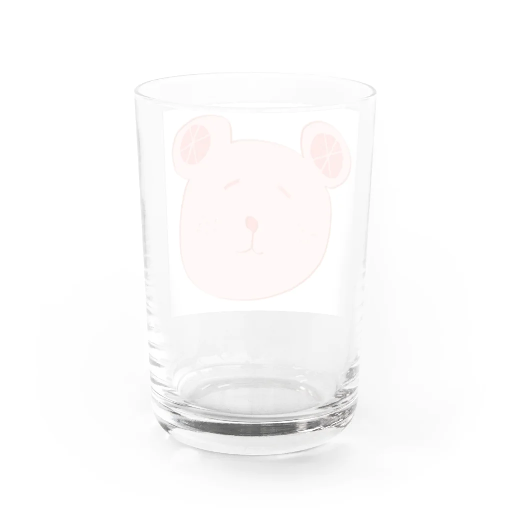 parareruのおれんじクマー Water Glass :back