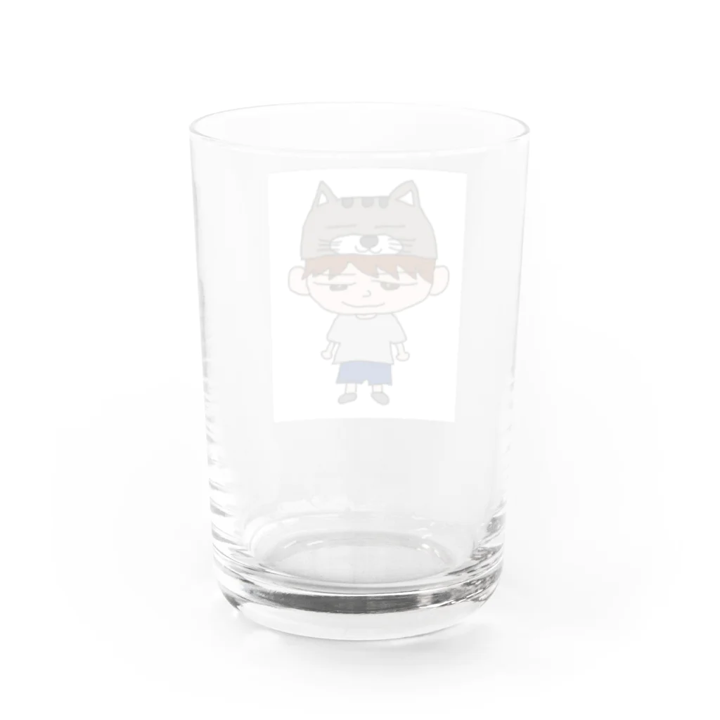 たつやのねこの帽子 Water Glass :back