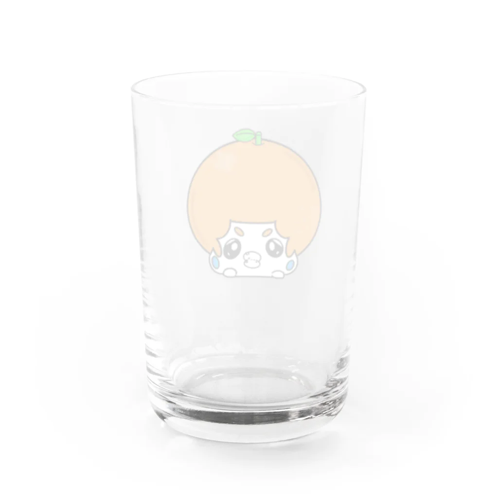 ぴーすめいどのみかん頭のぴぃた♪ Water Glass :back