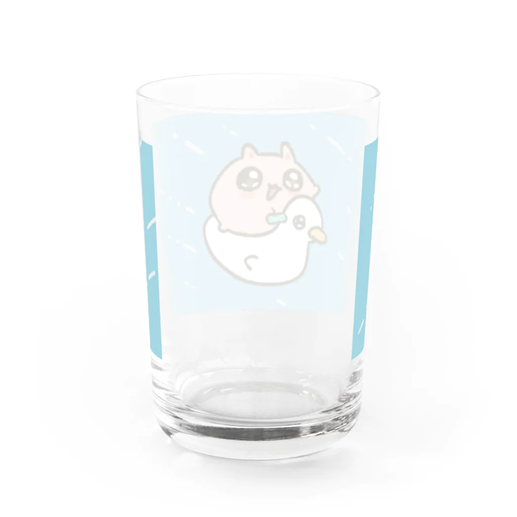 うににの森のうにに　～おまる～ Water Glass :back