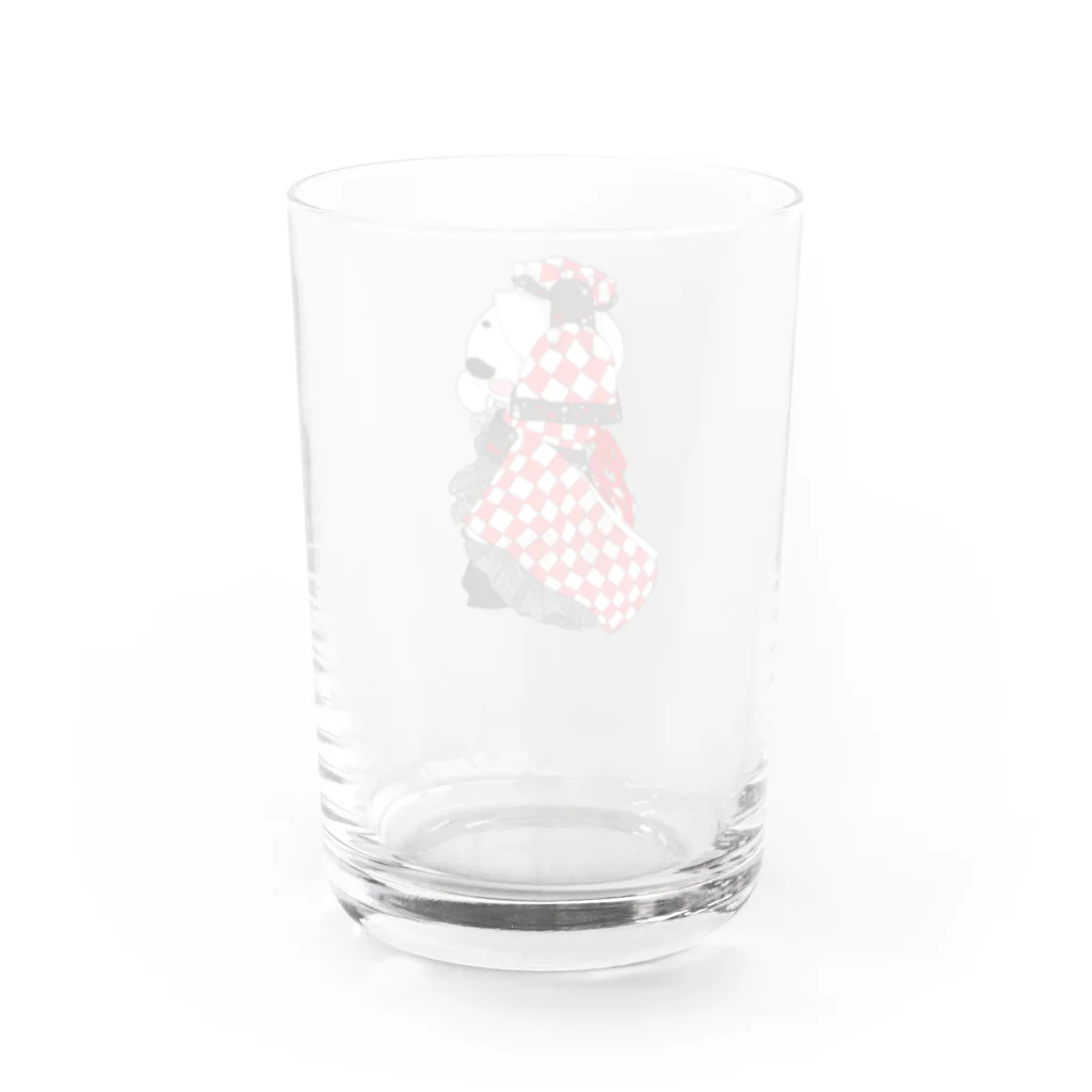 naho@Katze🐾猫のあみぐるみ屋さんのハイカラな猫ちゃん Water Glass :back