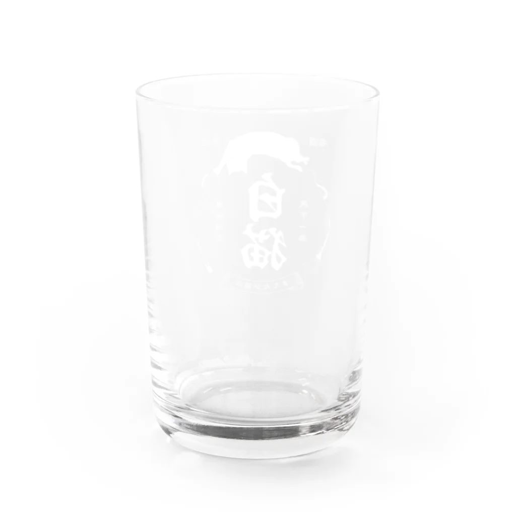 猫社謹製の白猫銘酒 Water Glass :back