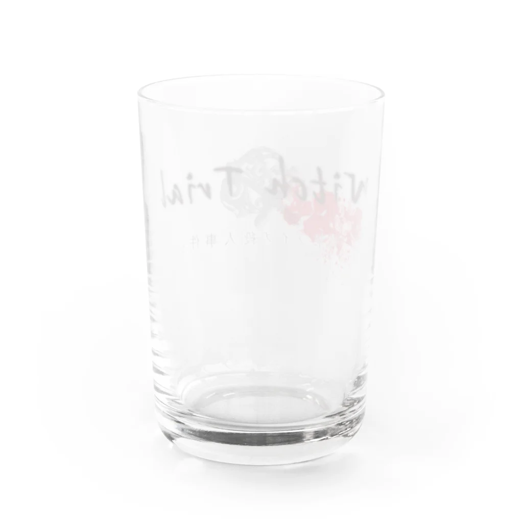 asobi_dramaticの『Witch Trial 卒業ライブ殺人事件』ロゴ Water Glass :back