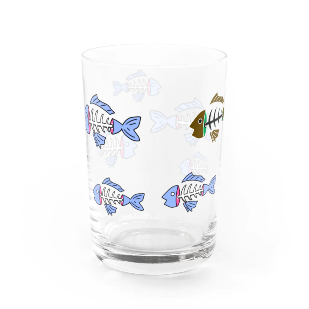 けけけの魚のホッネ Water Glass :back