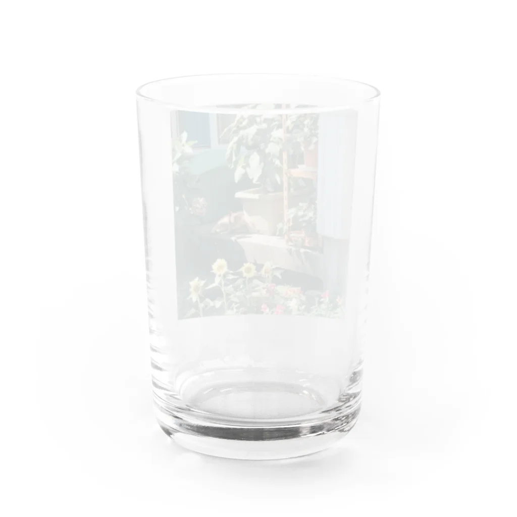 りんりんどこーのneighbor Water Glass :back