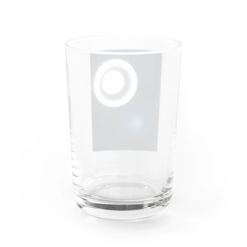 玉子焼き定食500円ナリ。の丸とアオ Water Glass :back