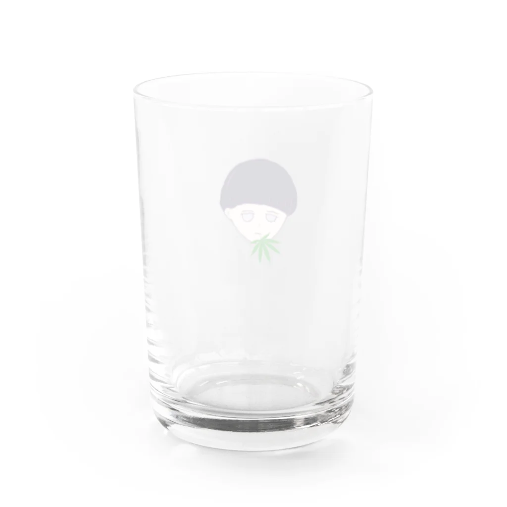 kinoco tea (SUZURI Ver.)の葉っぱ Water Glass :back