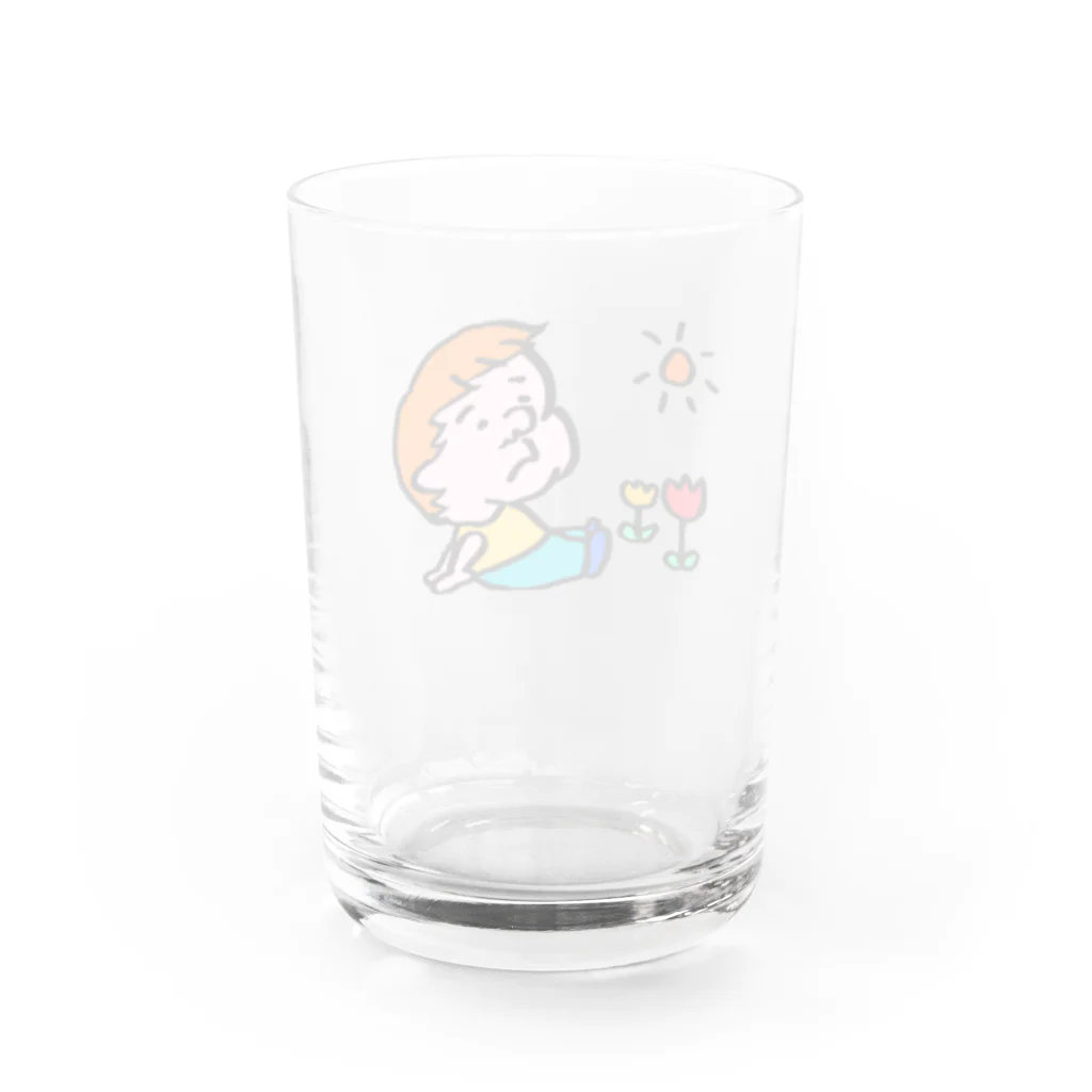 NasHataの癒し系キャラぶうちゃん Water Glass :back