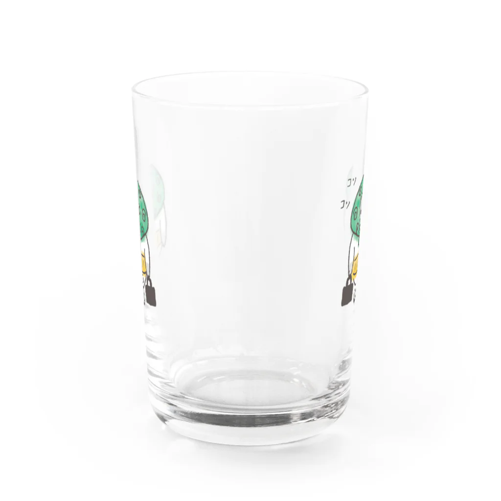 ごろごろにゃんすけのコソコソさん Water Glass :back