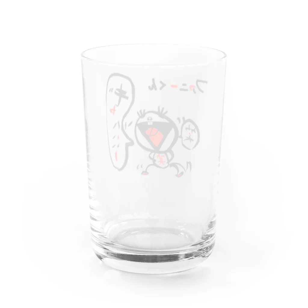 Mother Catのファニーくん Water Glass :back