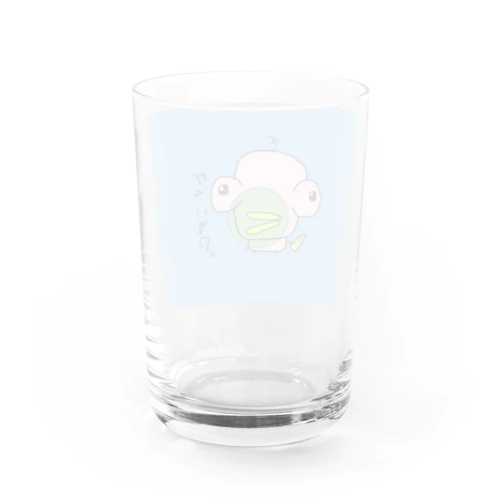 軟球&ムルムルの購買部のデメキンさん Water Glass :back