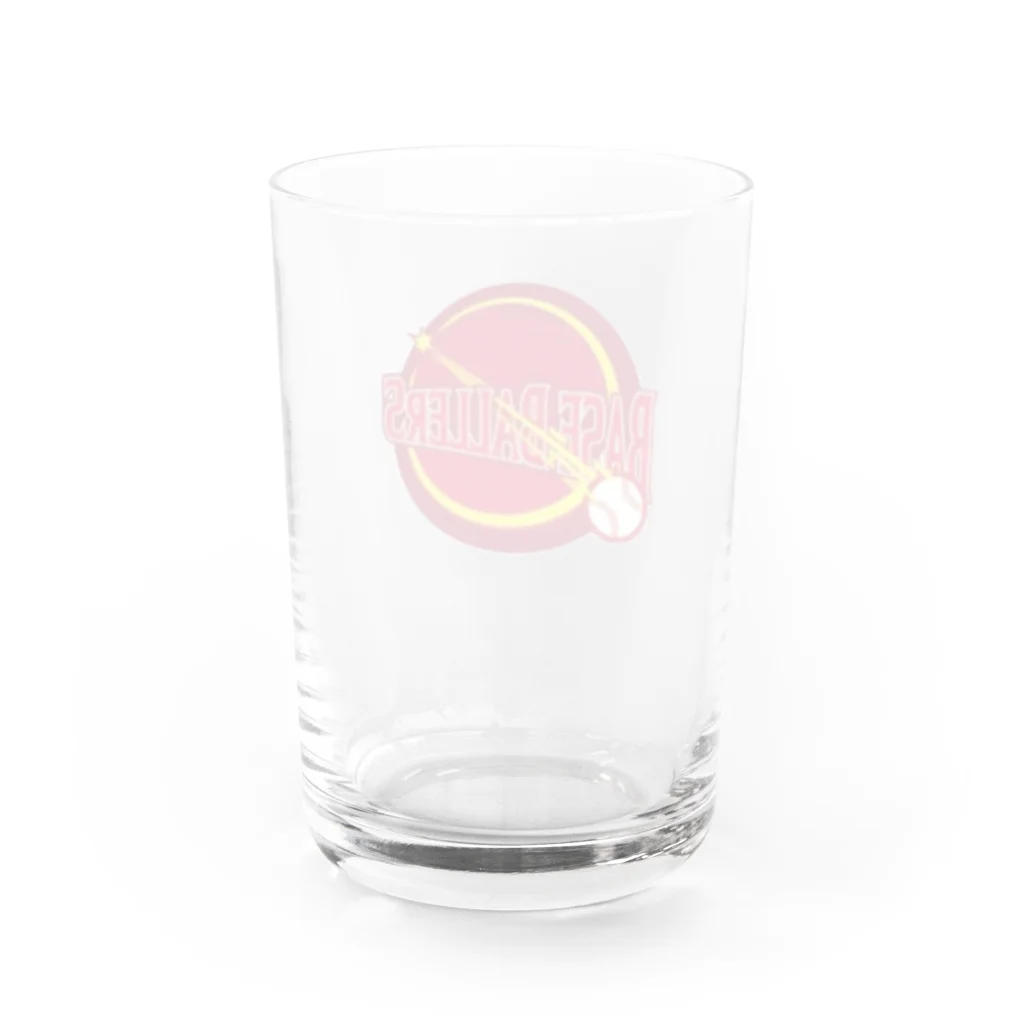 ベースボール一八のボーラーズロゴ Water Glass :back