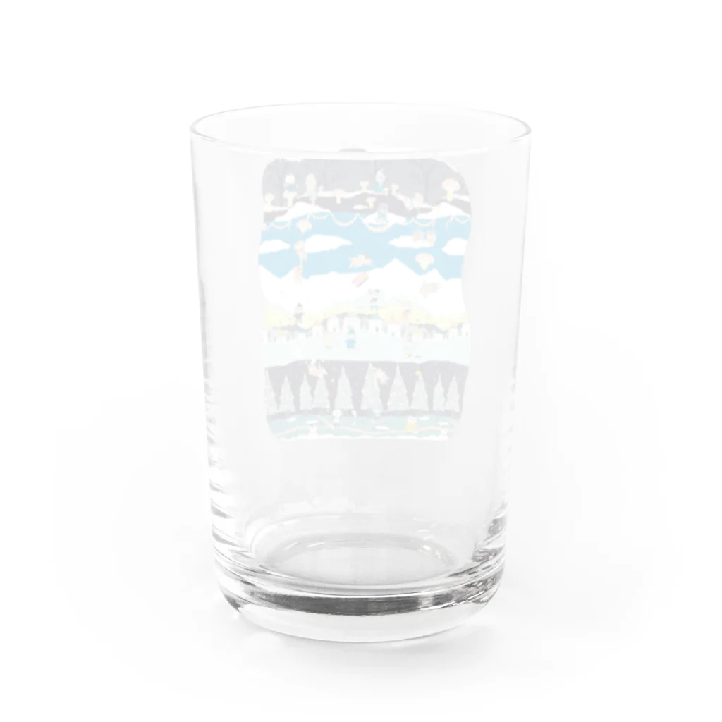 wokasinaiwoのスコホ雪山 Water Glass :back