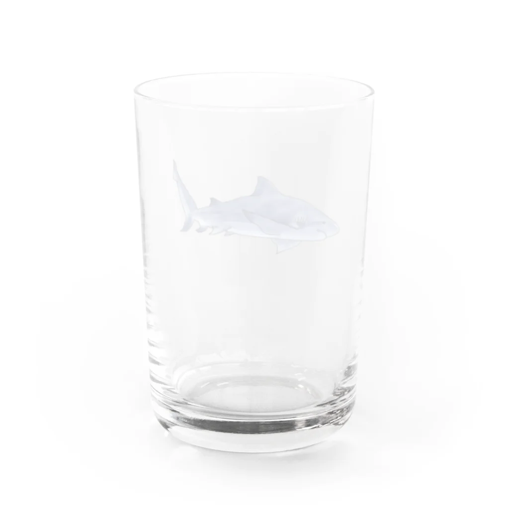 水まんじゅう屋さんのオオメジロザメさん グラス反対面