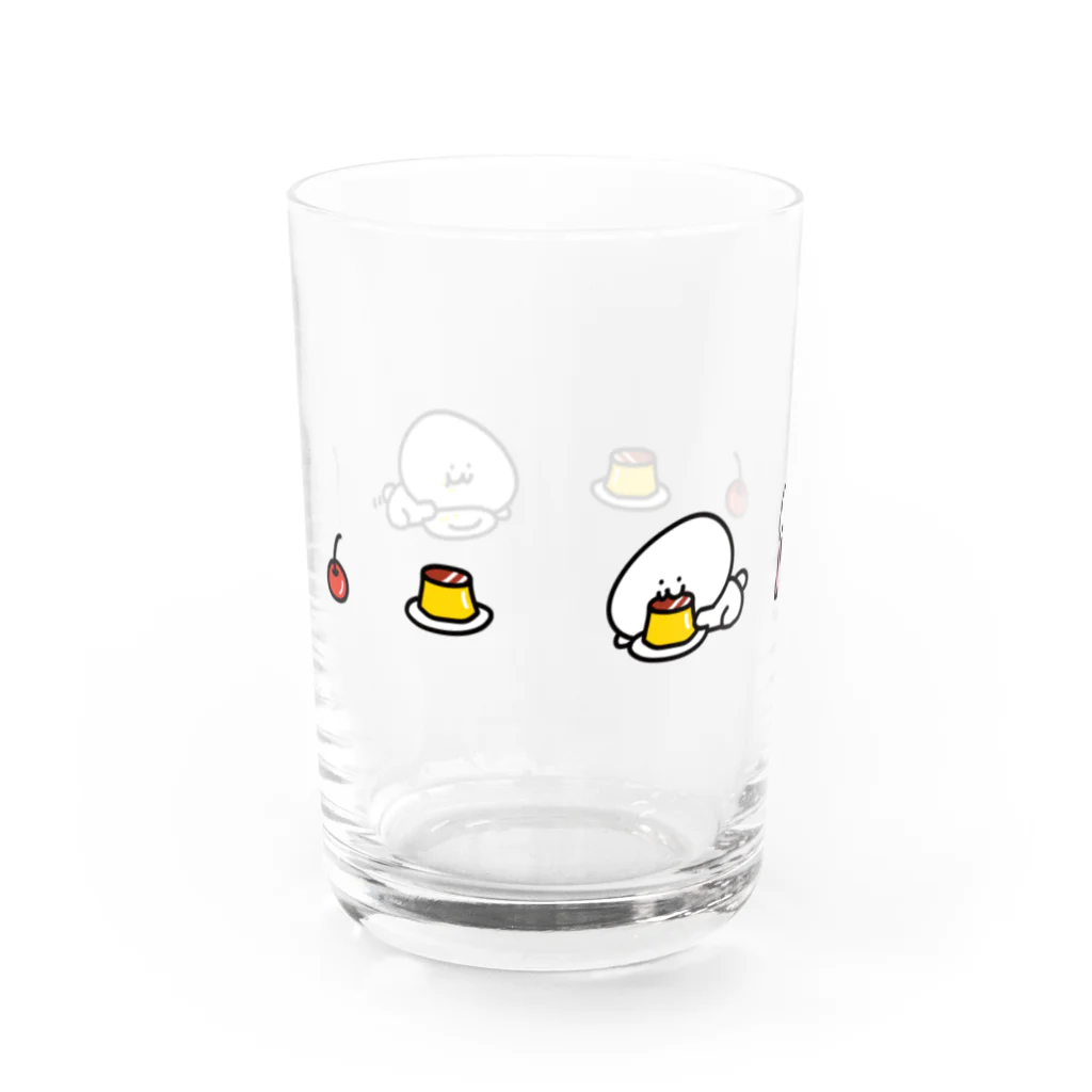 こめこのプリン Water Glass :back