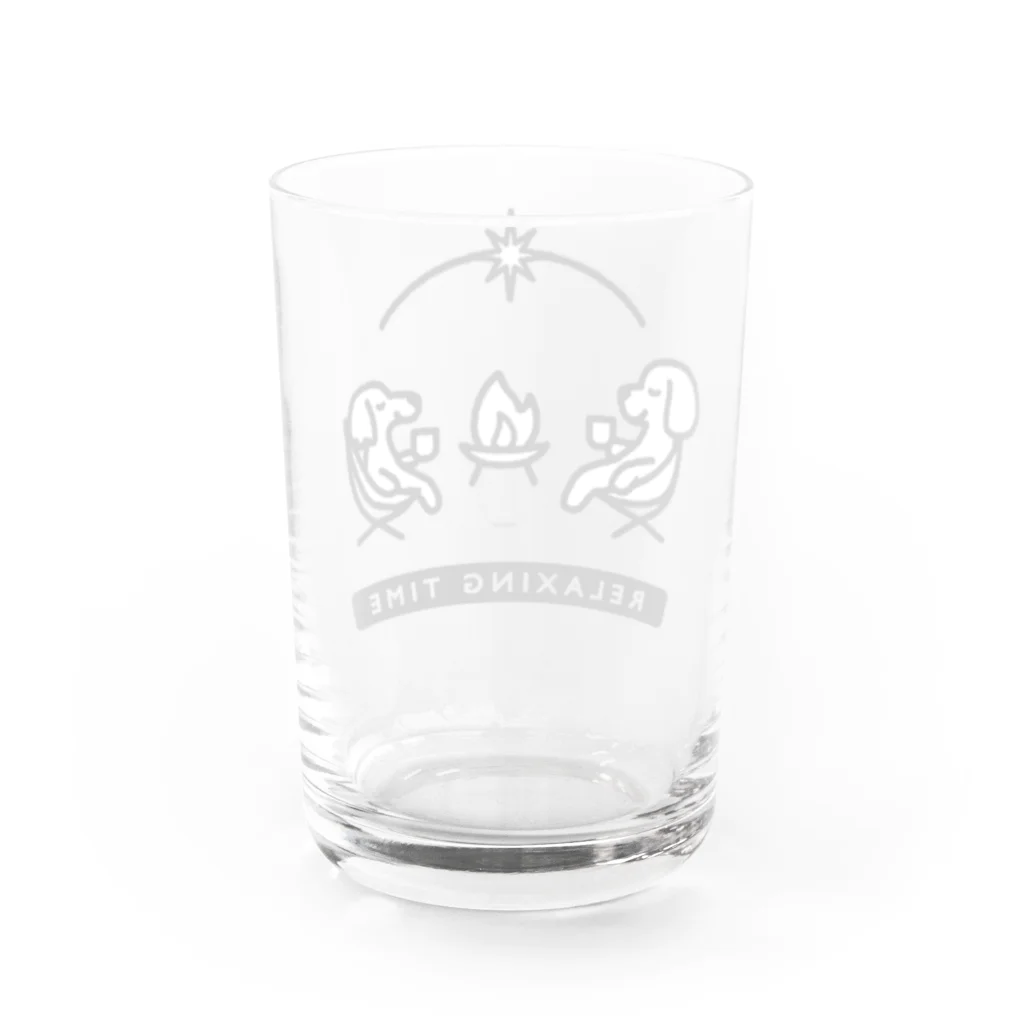 かめつるのリラックスタイム Water Glass :back