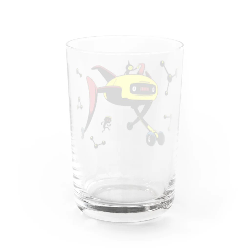 クリハラタカシの隊長と科学忍者くん Water Glass :back