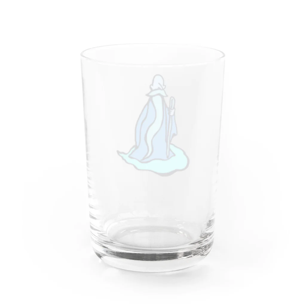 シュールショックの青い仙人 Water Glass :back