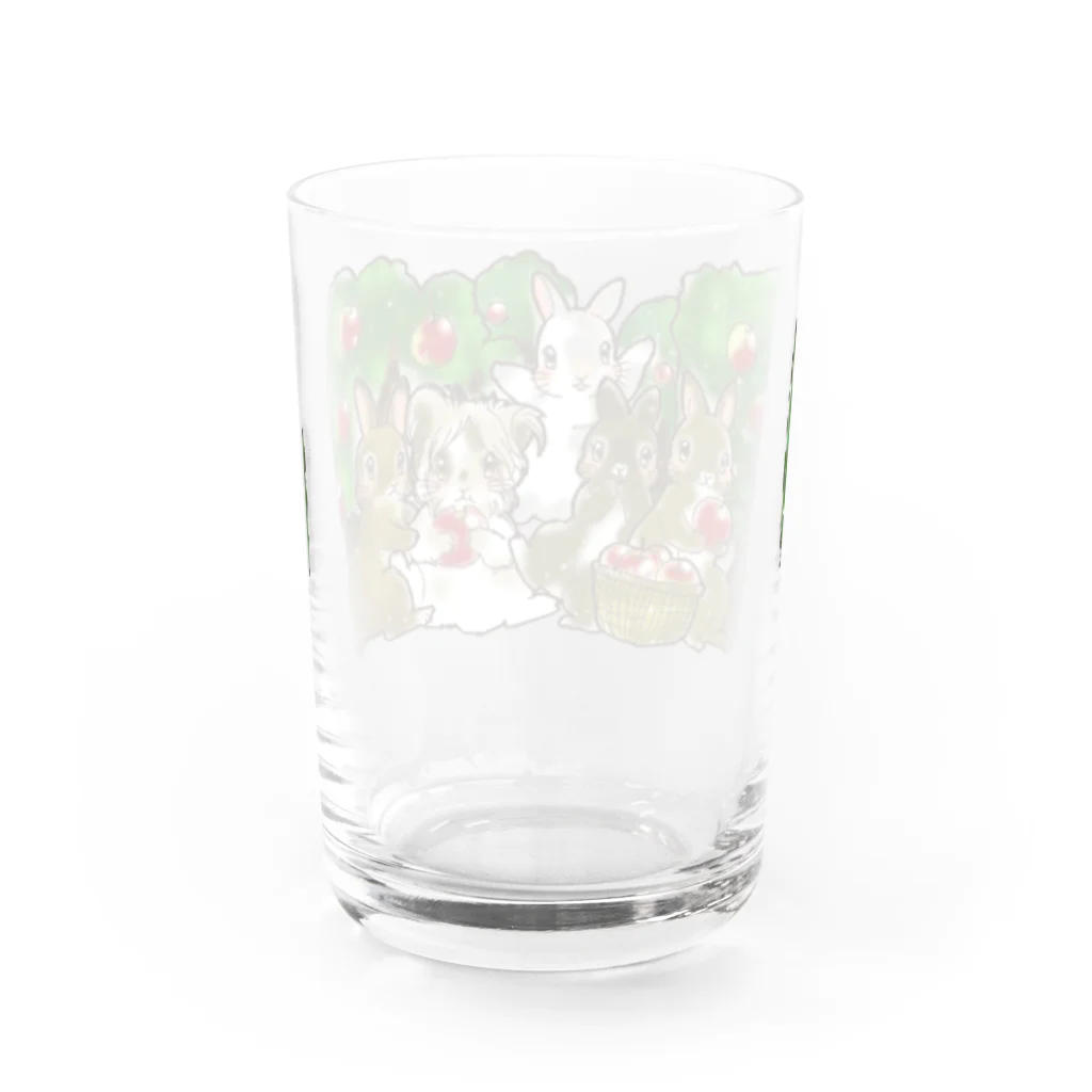 アトリエねぎやまのフルーツ狩り Water Glass :back