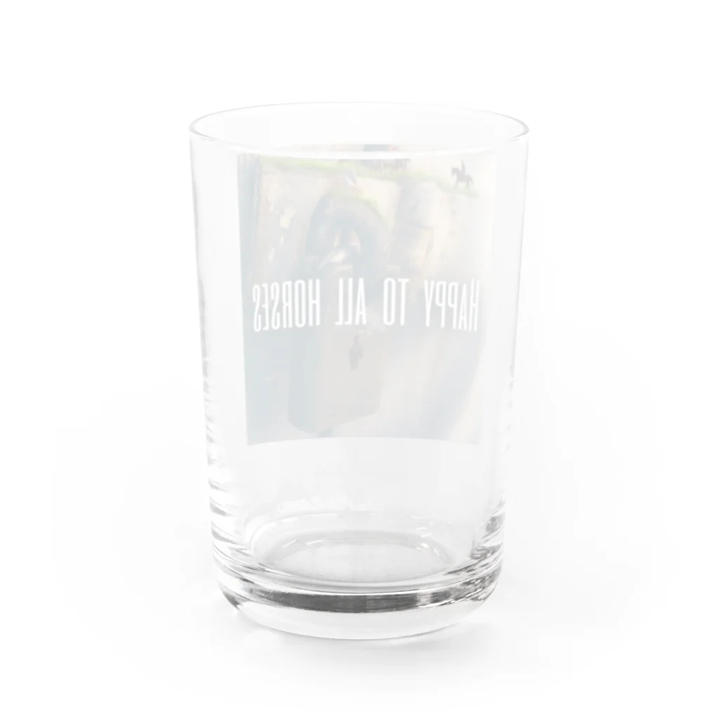 OWAYON ∞ （オワヨン　インフィニティ）の【引退馬支援企画】HAPPY TO ALL HORSES Water Glass :back