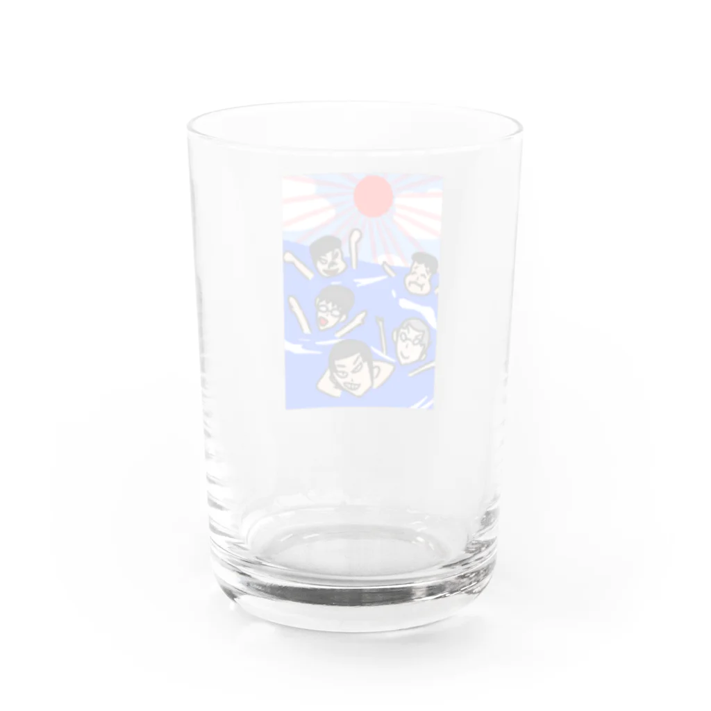 ぬい太くんの友達たちの海水浴 Water Glass :back