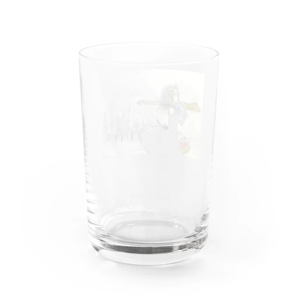 おとぼけ姉さんSHOPの黒頭巾ちゃん色替え透明ドレスグラス Water Glass :back