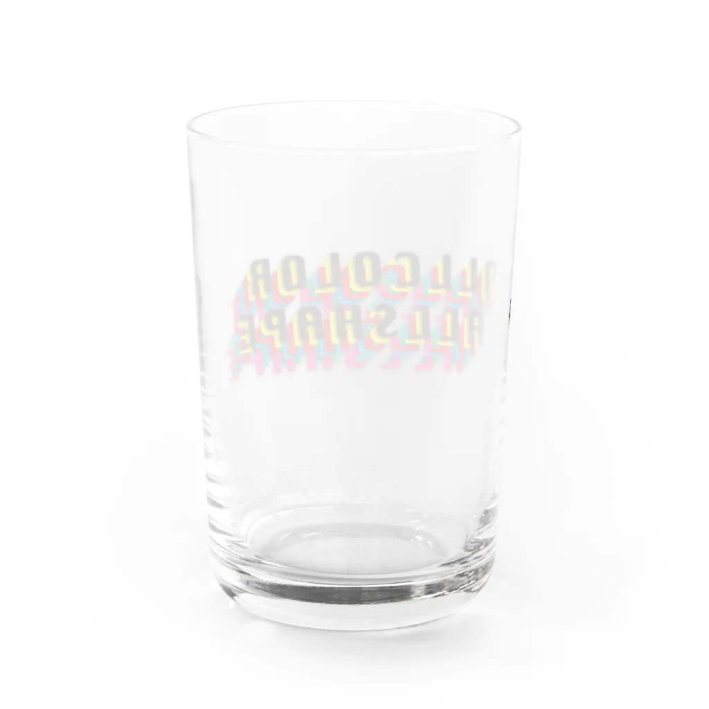 ALLCOLORーALLSHAPEのブランドロゴ!001 Water Glass :back