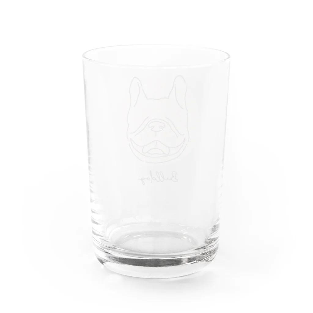 & dog.のフレンチブルドッグ Water Glass :back