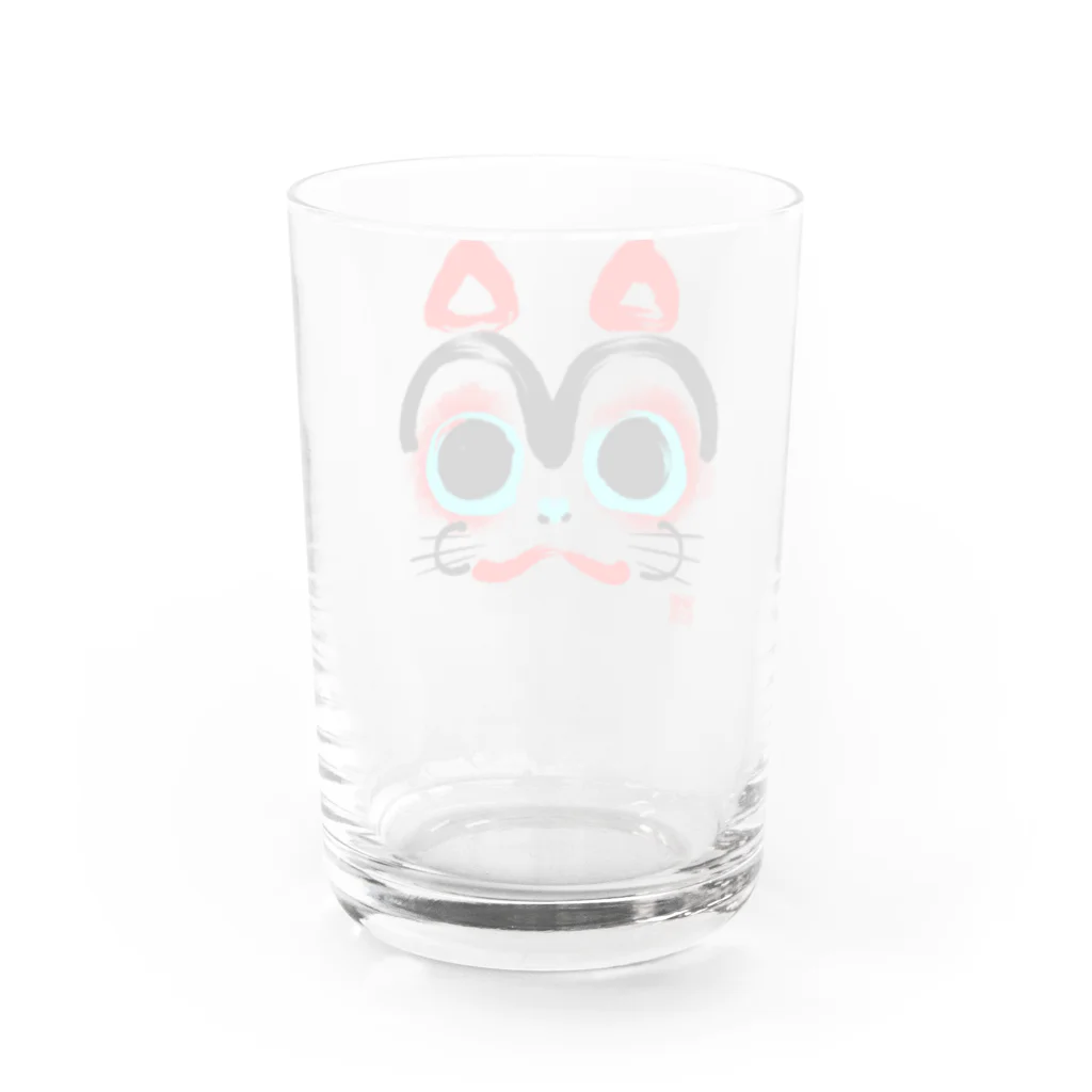 電脳横丁の犬張子 Water Glass :back