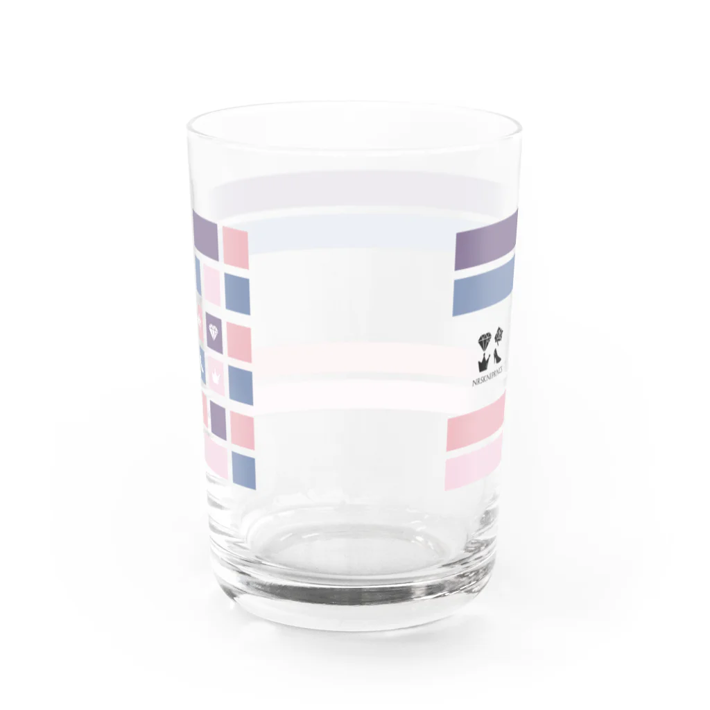 なりそこないプリンセスのnrskni×Design Square&Color Water Glass :back