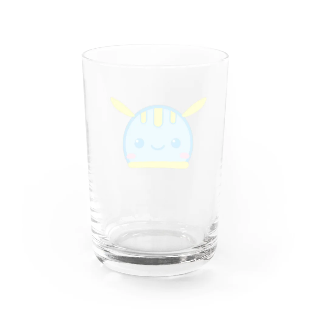 アオウミウシのあーちゃんのアオウミウシのあーちゃん Water Glass :back