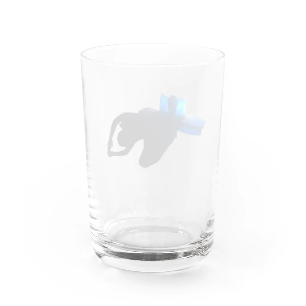 ruq_divの光芒するフィン Water Glass :back