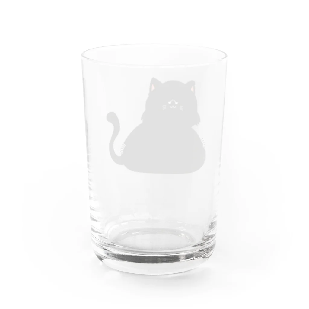 おひまみさたっくのふっくら猫（通常運転） Water Glass :back