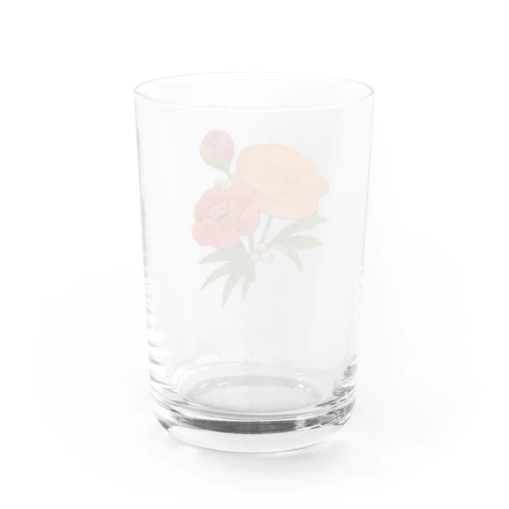 お手紙届きました。のFlower Water Glass :back