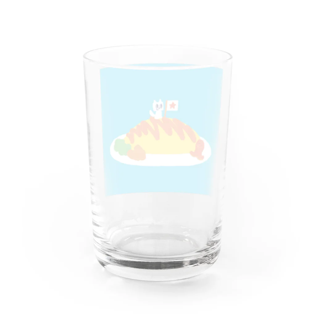 晴れ屋のおいしいオムライス Water Glass :back