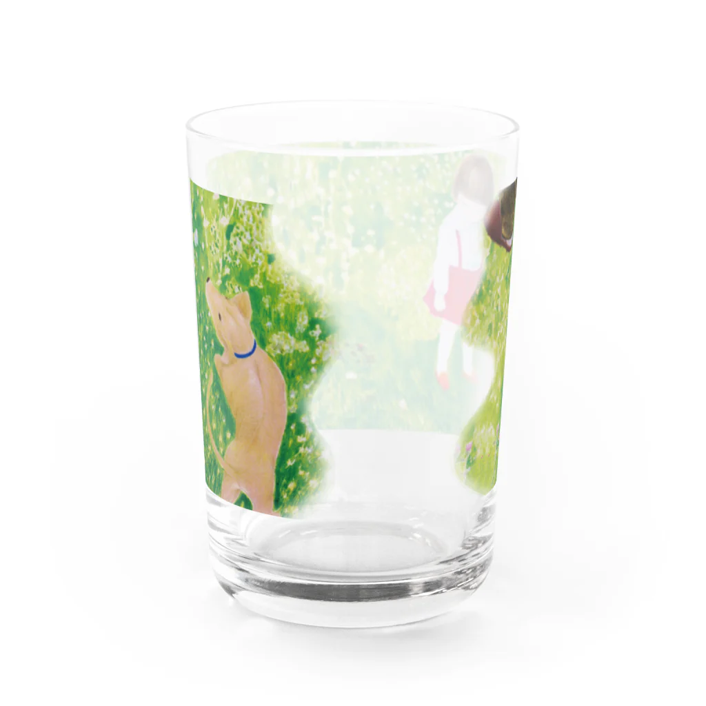 青うさぎ舎 - aousagisha の春のへび苺 Water Glass :back