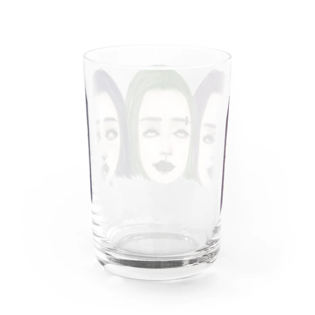 Ａ　ｍａ　Ｆａｃｏｎ〘S〙のラリ三姉妹 Water Glass :back