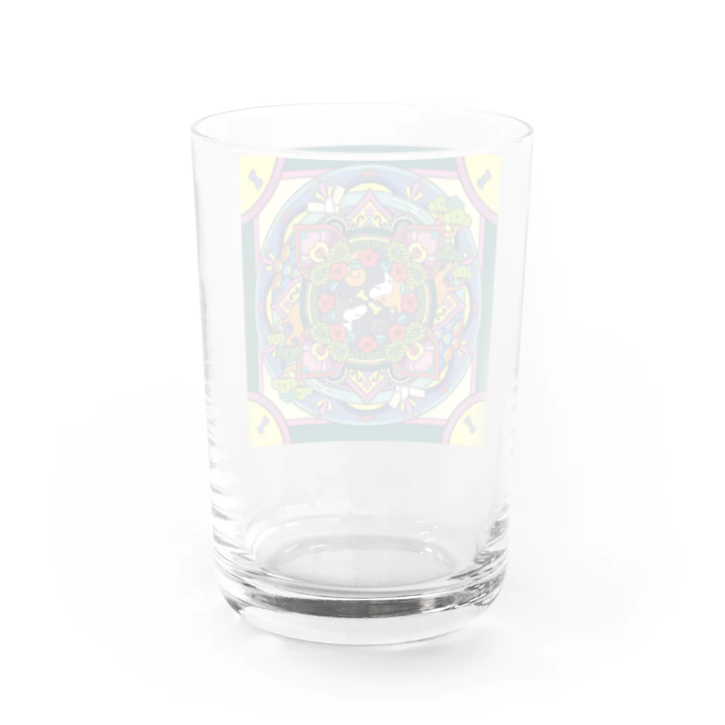 tokoriの柴犬曼陀羅 Water Glass :back