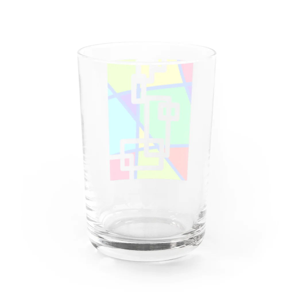 ウンチッチのクリアー幾何学 Water Glass :back