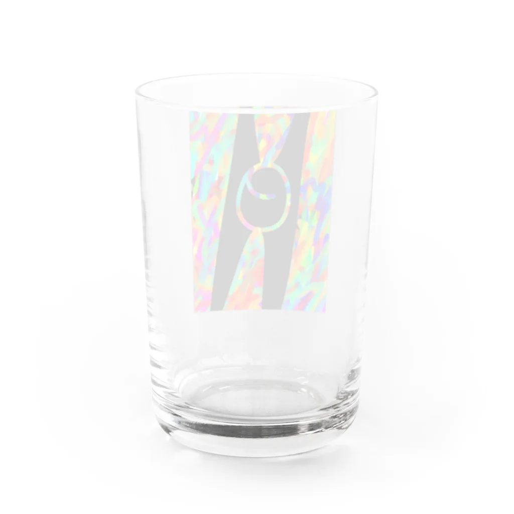 ウンチッチのHeマーク Water Glass :back