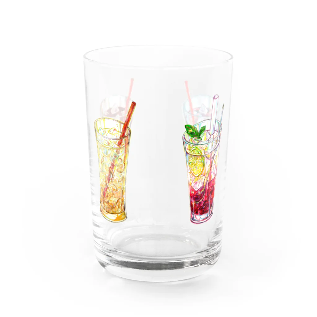 志瓜のSUZURIの4杯のグラスドリンク Water Glass :back