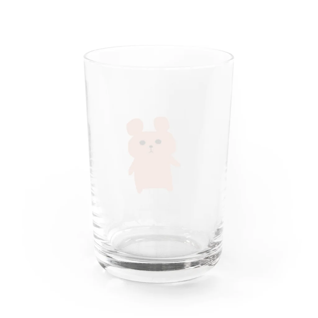 くまさんしょっぷの無気力くまさん Water Glass :back