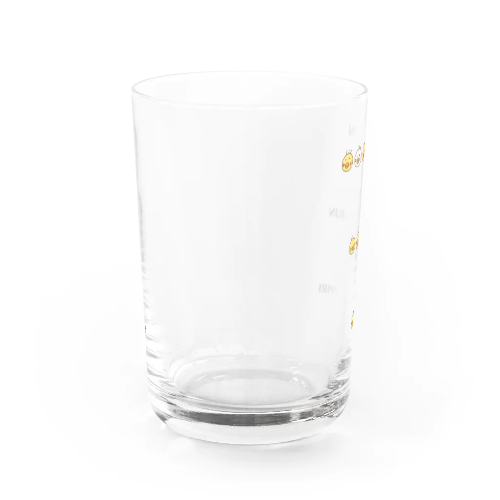 つぶあん茶屋のぴよみりぐらす Water Glass :back