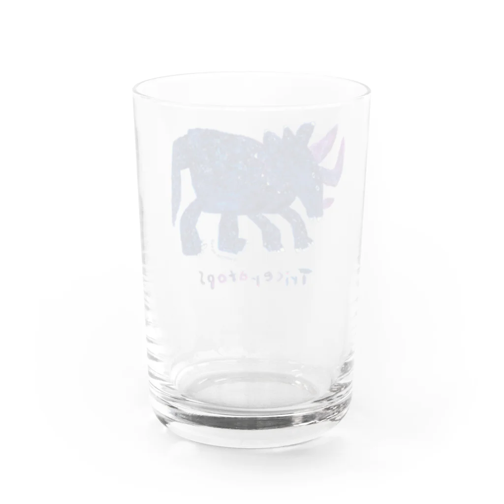 長崎真悟のトリケラトプス Water Glass :back